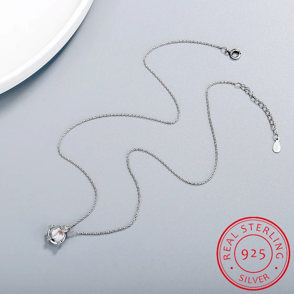 Planet Korean Star Birthday Wild 925 Sterling Silver Clavicle Chain Literary Temperament Personality Female Necklace