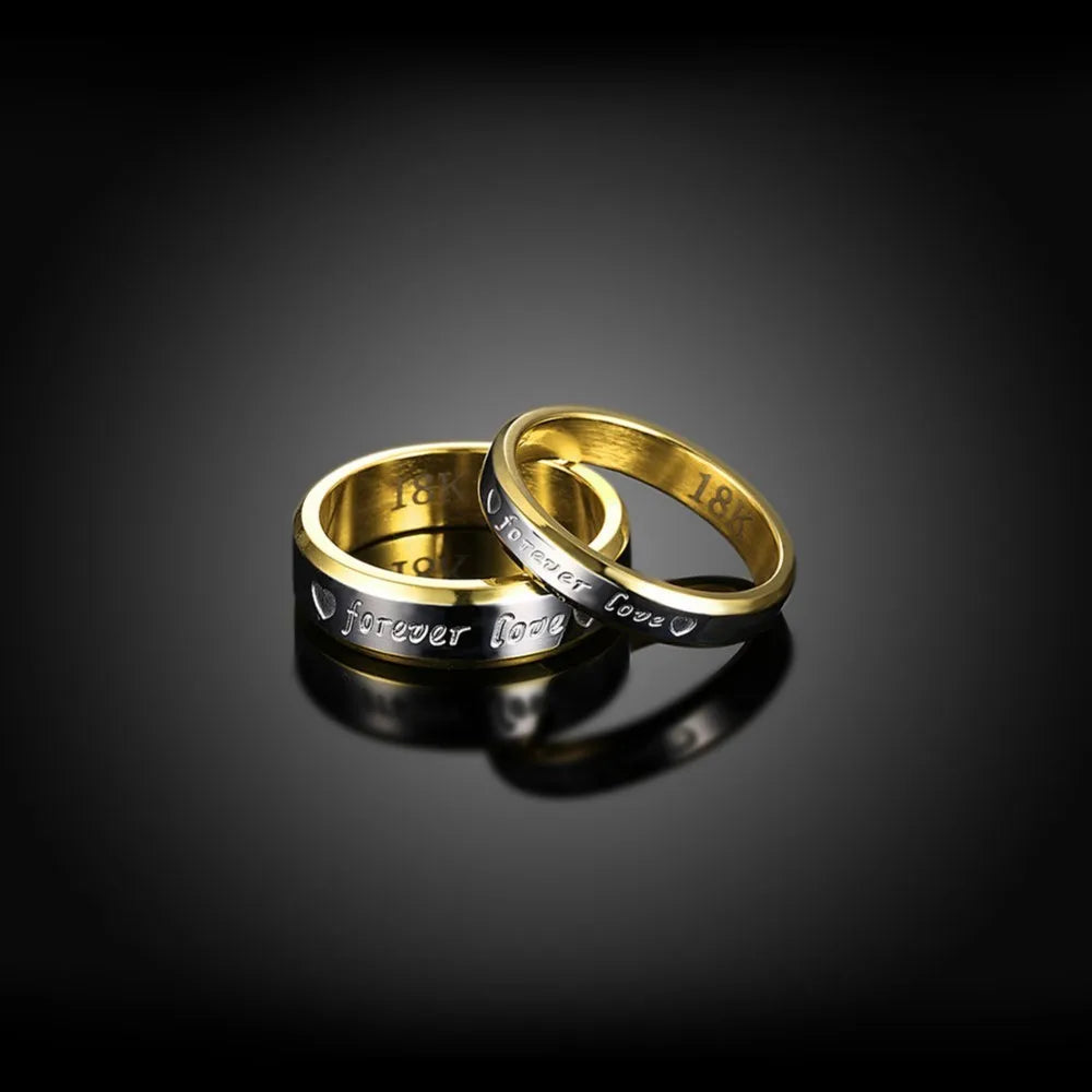 Lekani Fine Jewelry Wedding Couple Rings Set For Lovers Real Silver Gold Brand Engagement Rings For Men And Women Jzr095