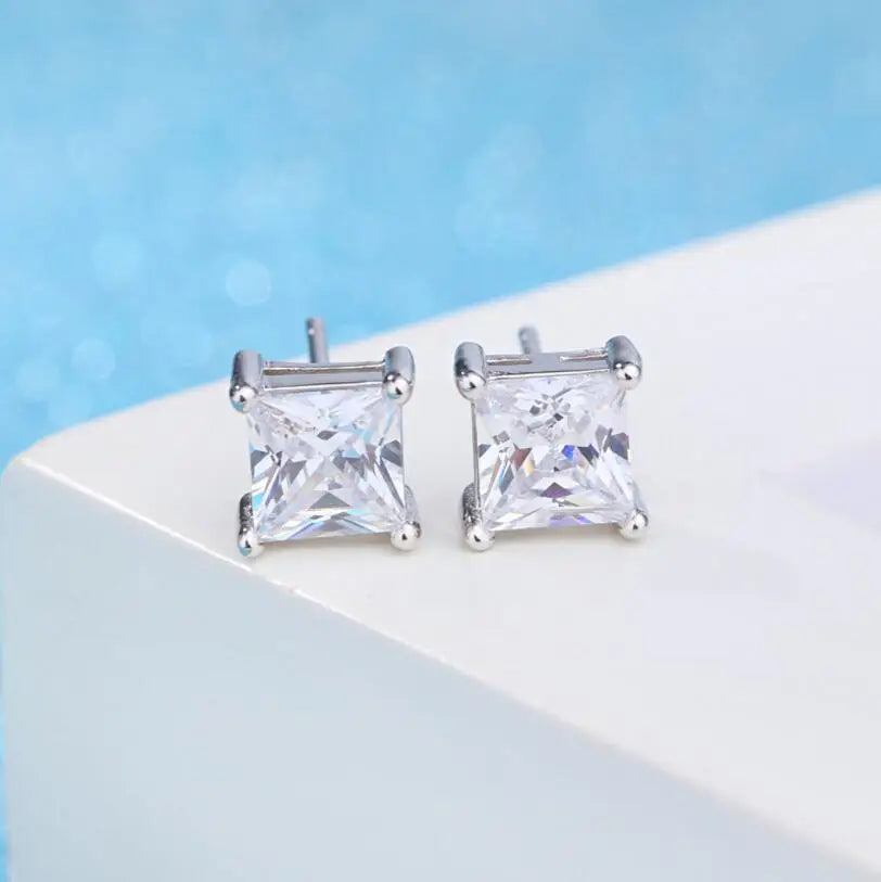 1 Carat Stud Solid 925 silver